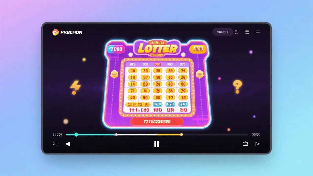 开奖直播播放器展示示意图